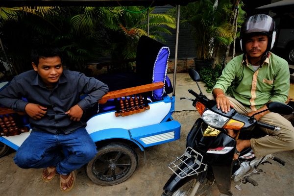 Portrait de chauffeurs cambodgiens à Siem Reap