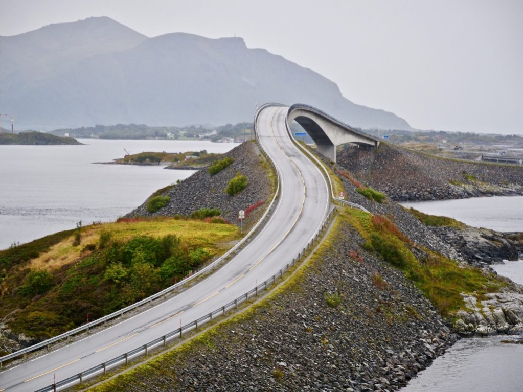 La route de l'Atlantique, l'une des plus célèbre route de Norvège