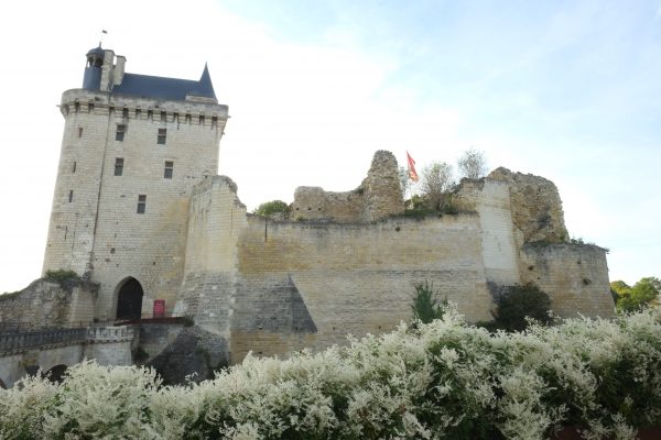 Le joli château de Chinon, non loin de Saumur