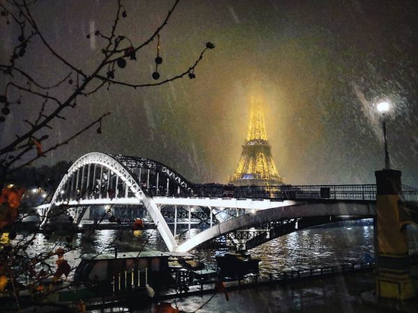 Paris un jour où il neige