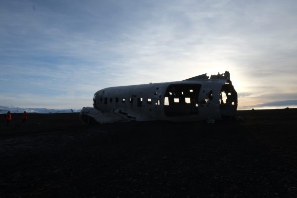L'avion de l'US Navy dans le sud de l'Islande