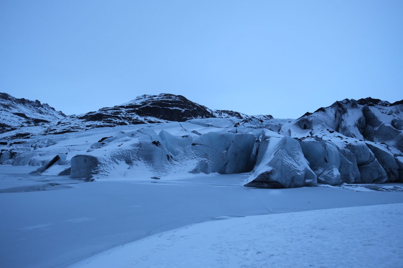 Un glacier qui souffre dans le sud de l'Islande