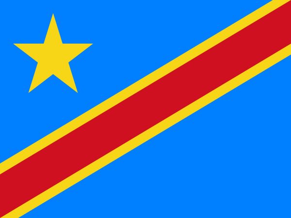 Le drapeau de la république démocratique du Congo