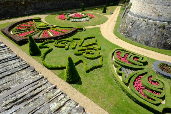 Les douves du château à Angers