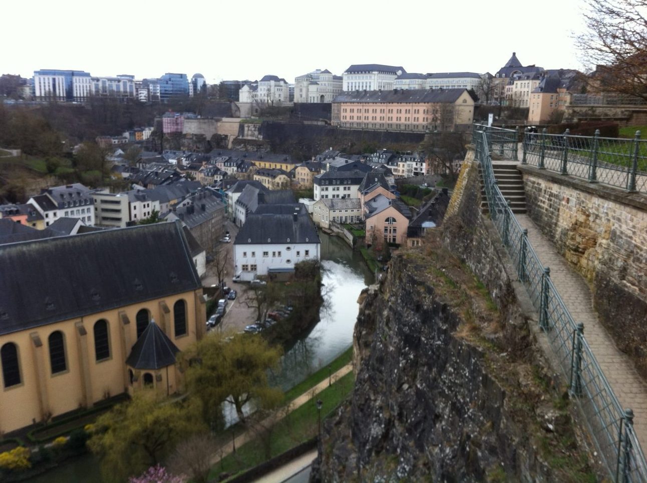 La partie de la ville haute de Luxembourg