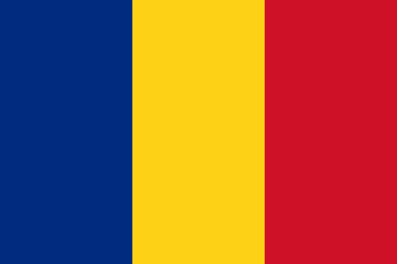 le drapeau de la Roumanie