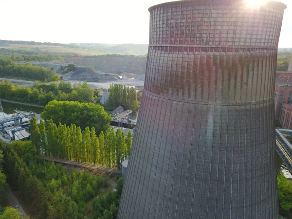 Charleroi and its famous cooling tower