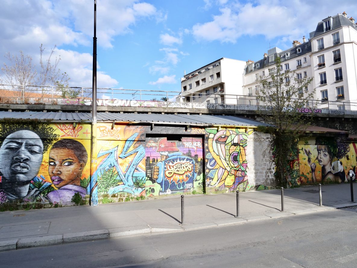 Un superbe spot de Street Art rue de l'Ourcq