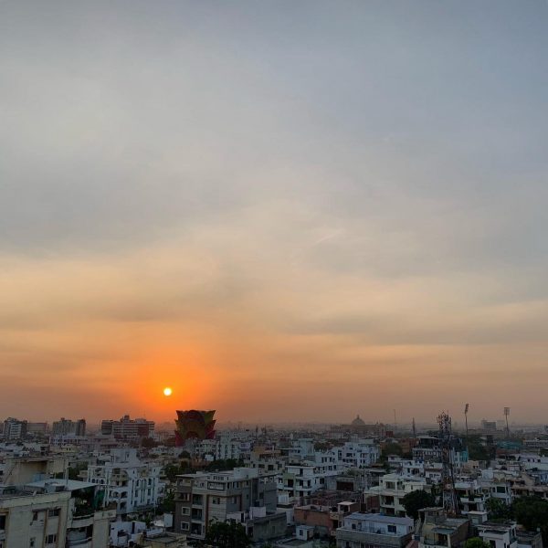 Un coucher de soleil sur Jaipur