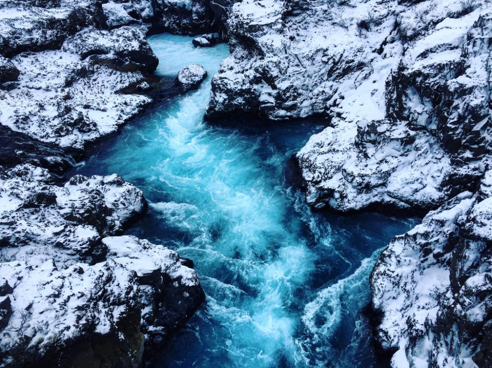 Barnafoss, l'une des plus belles cascades d'Islande