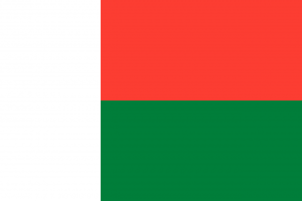 le drapeau de Madagascar