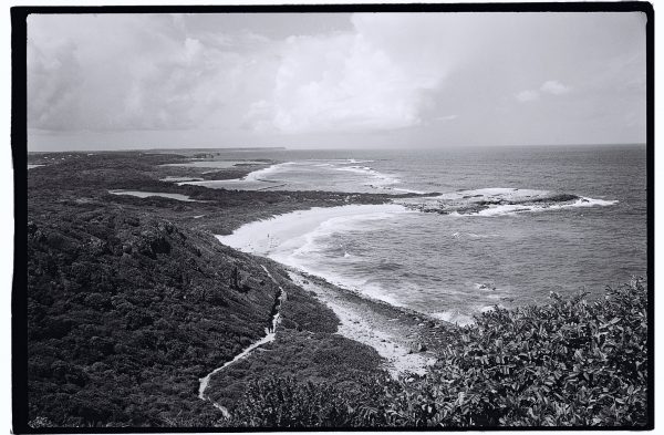 Les côtes de la Guadeloupe en noir et blanc