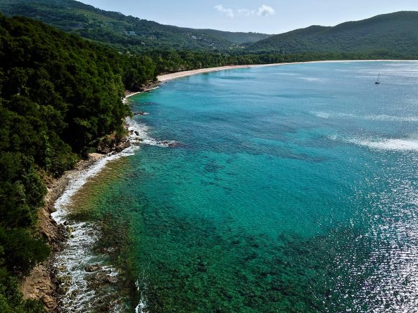 La plage de Grande Anse à Basse Terre en Guadeloupe