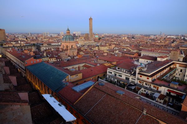 The view of Bologna from above
