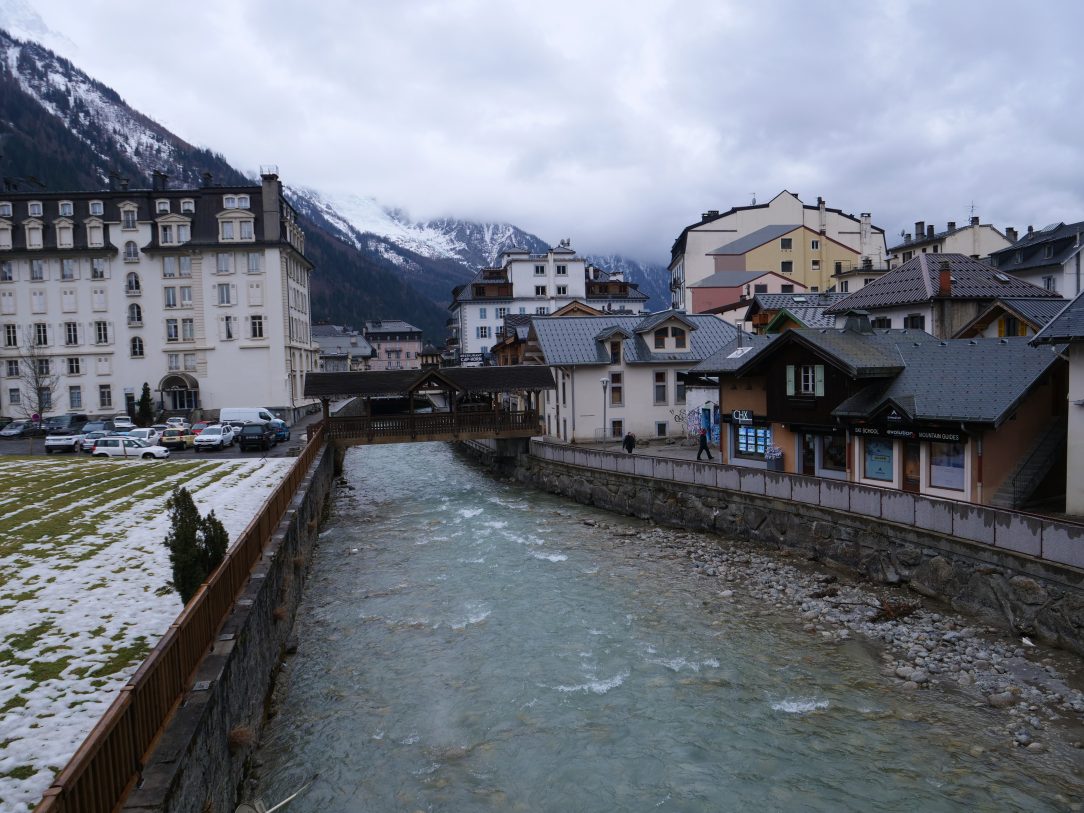 La ville de Chamonix en Haute Savoie