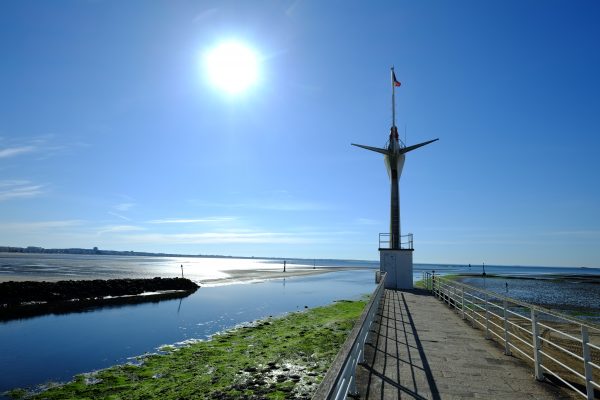 The sun at le Pouliguen in France