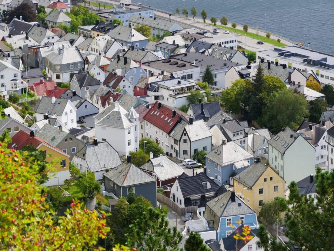 A neighborhood in Alesund