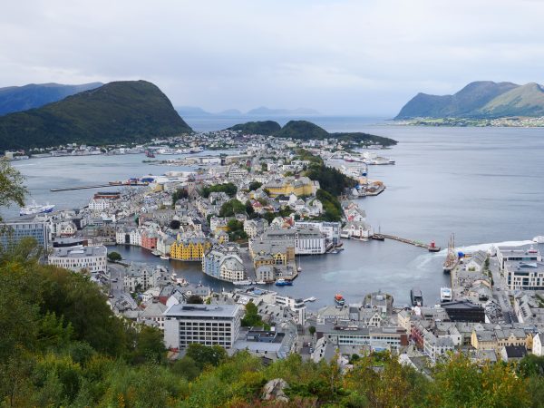 A panoramic view above Alesund