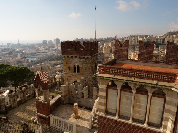 A panoramic view from the top of the city