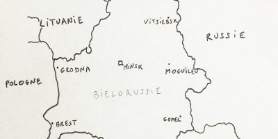 La carte de la Biélorussie