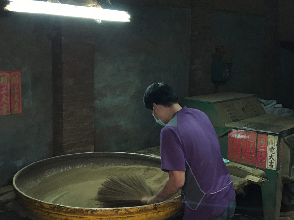 Some incense production in Taïwan