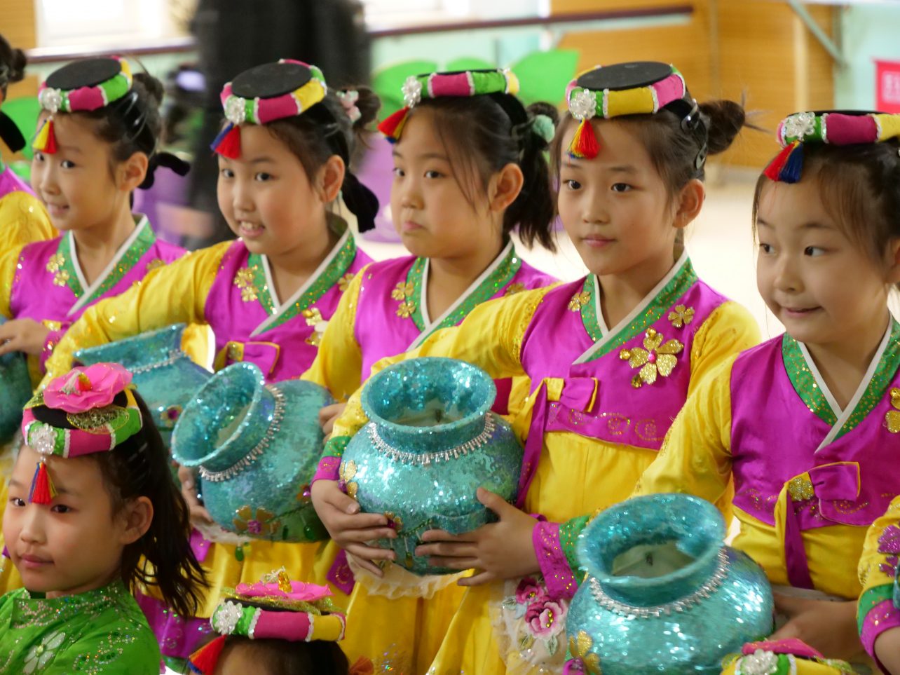 La culture coréenne et la danse enseignée dans une école de Yanji