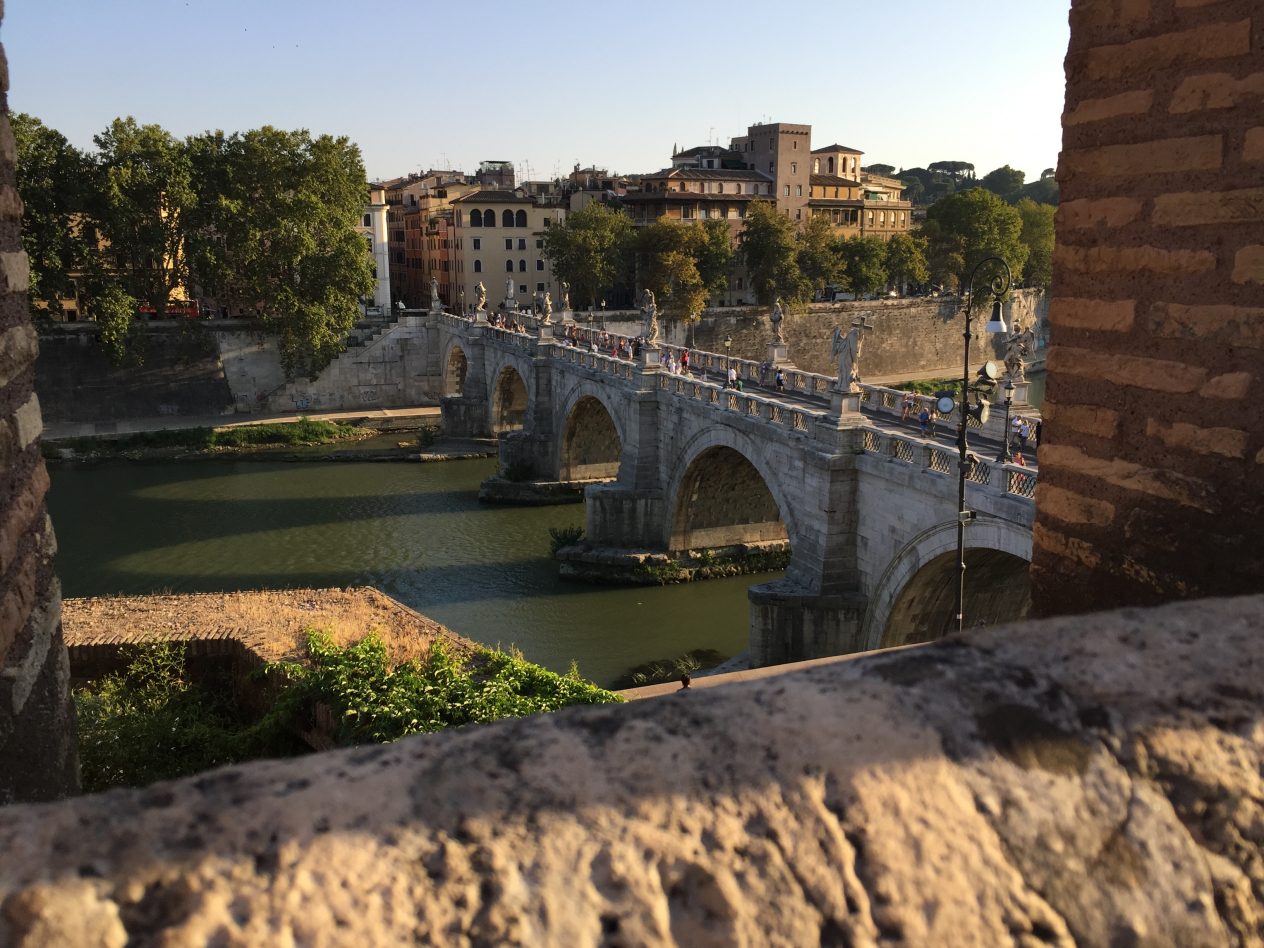 Le Tibre et le pont Saint-Ange, lors d'une escale à Rome