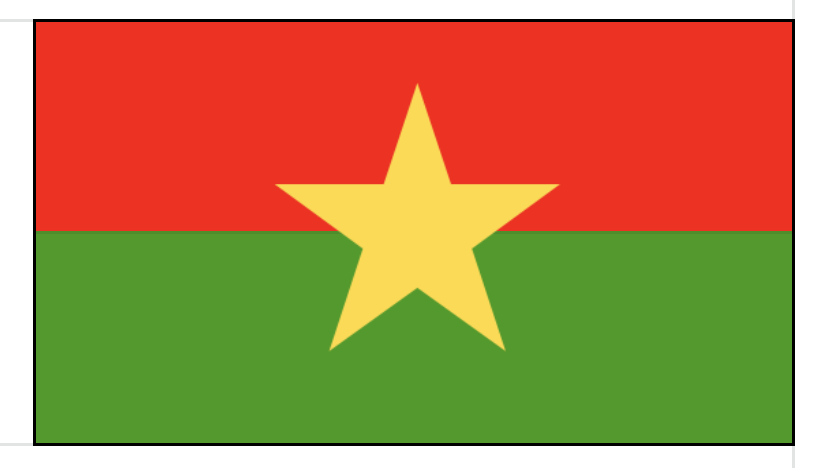le drapeau du Burkina faso
