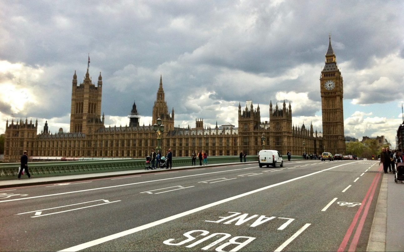 Le palais de Westminster à Londres