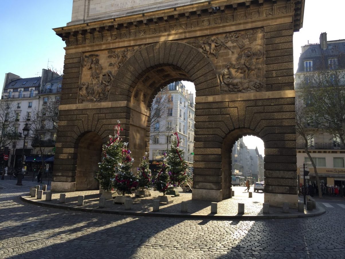 La porte Saint-Martin dans le 10 ème arrondissement de Paris