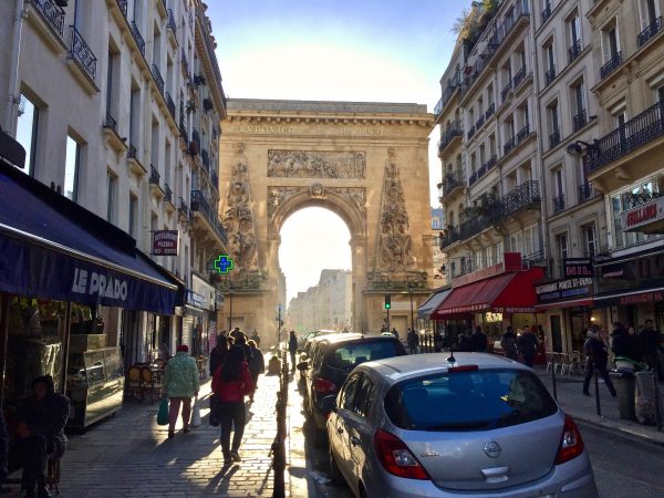 La porte Saint-Martin l'un des arcs de triomphe de Paris