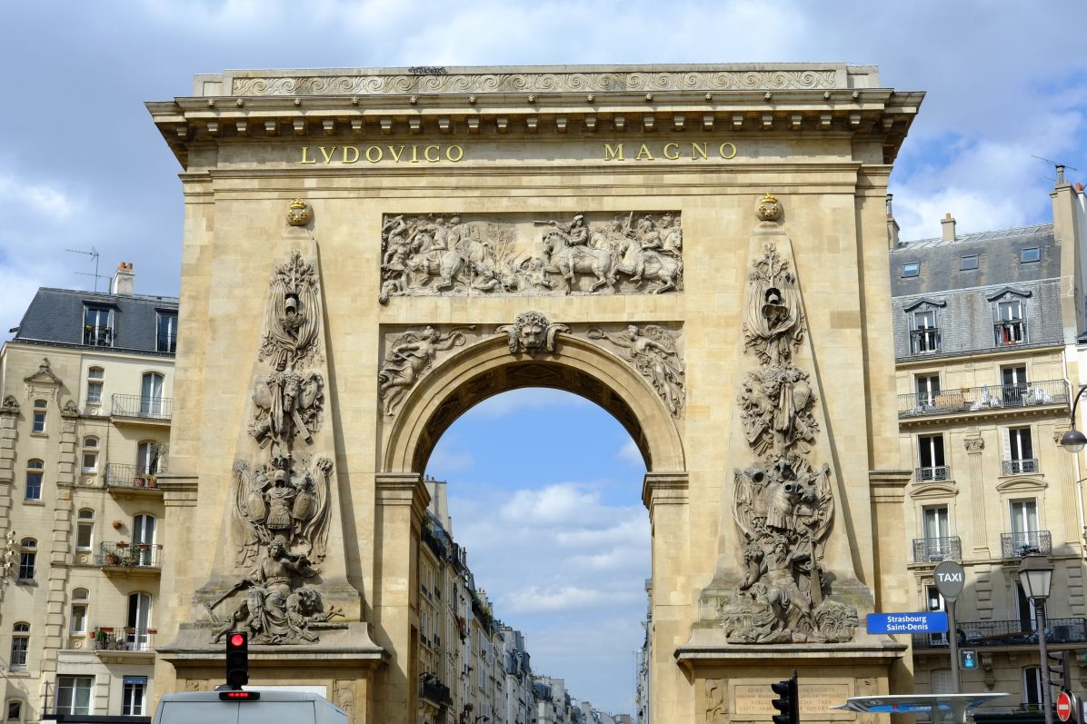 L'arc de triomphe de la porte Saint-Denis