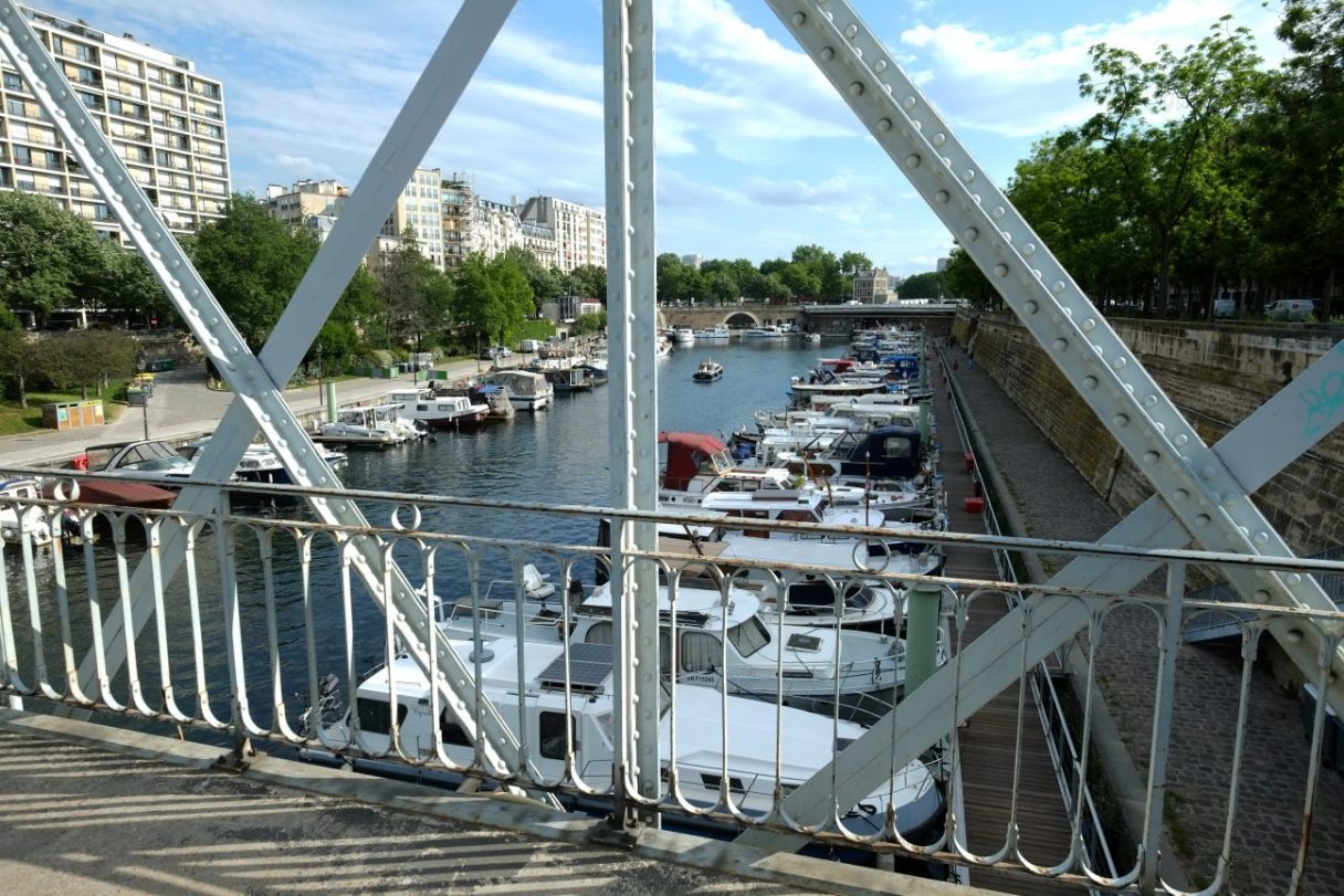 Le bassin de l'Arsenal en regardant vers la Seine