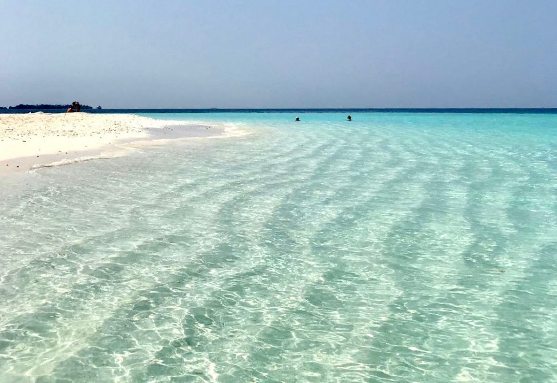 Une plage comme tant d'autre sur l'archipel des Maldives