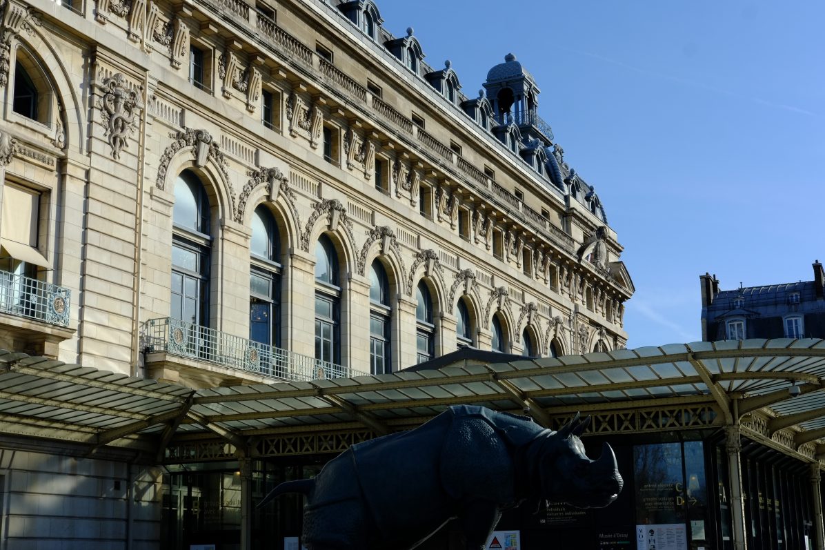 La jolie façade du Musée d'Orsay anciennement gare Paris Orléans