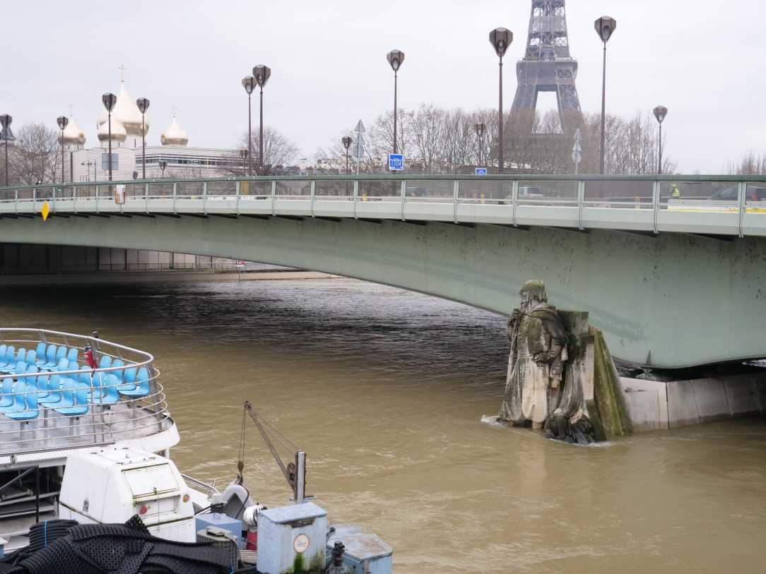 Le fameux zouave du pont de l'Alma, le baromètre des crues de la Seine parisienne