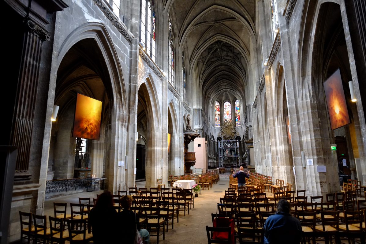 L'intérieur de l'église Saint-Merry, rue de la Verrerie