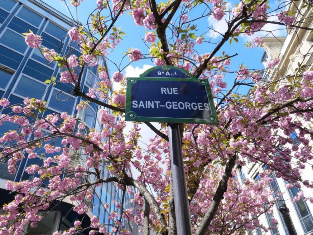 La rue Saint-Georges dans le 9 ème arrondissement de Paris