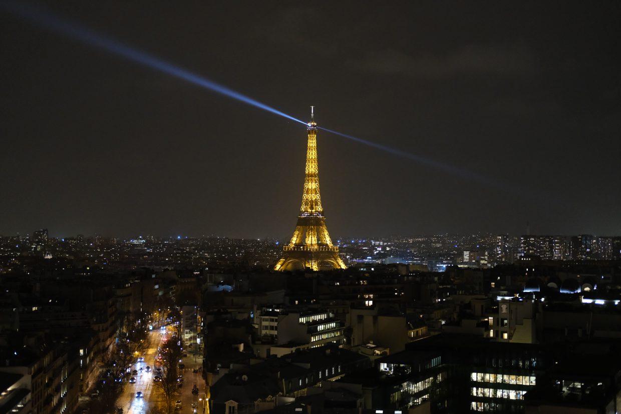 La vue sur la Tour Eiffel depuis l'Arc de Triomphe