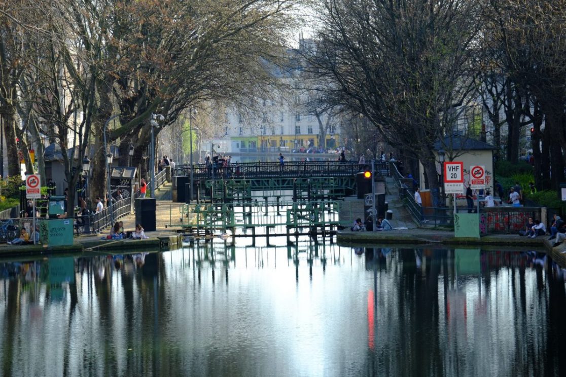 L'une des écluses du canal Saint-Martin dans le 10 ème arrondissement