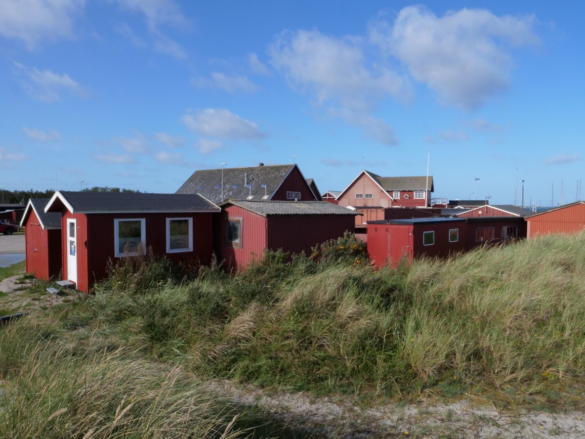 Quelques cabanes dans l'extrême nord du Danemark