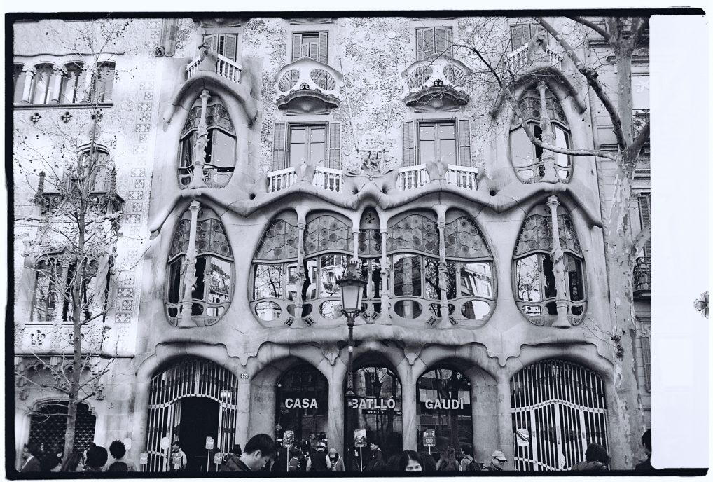 La façade de la Casa Batllo à Barcelone
