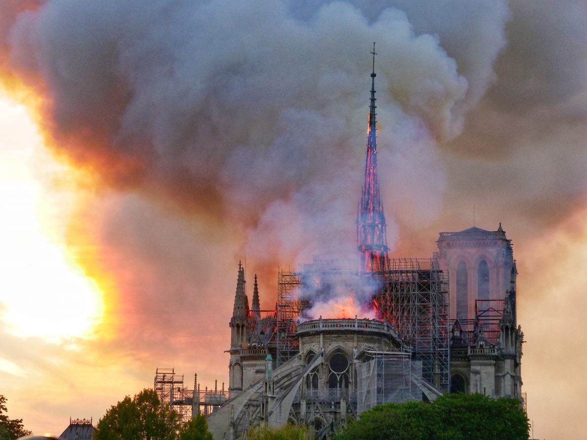 Photo: Yann Vernerie. Notre Dame une oeuvre d'art partie en fumée le 15 Avril 2019