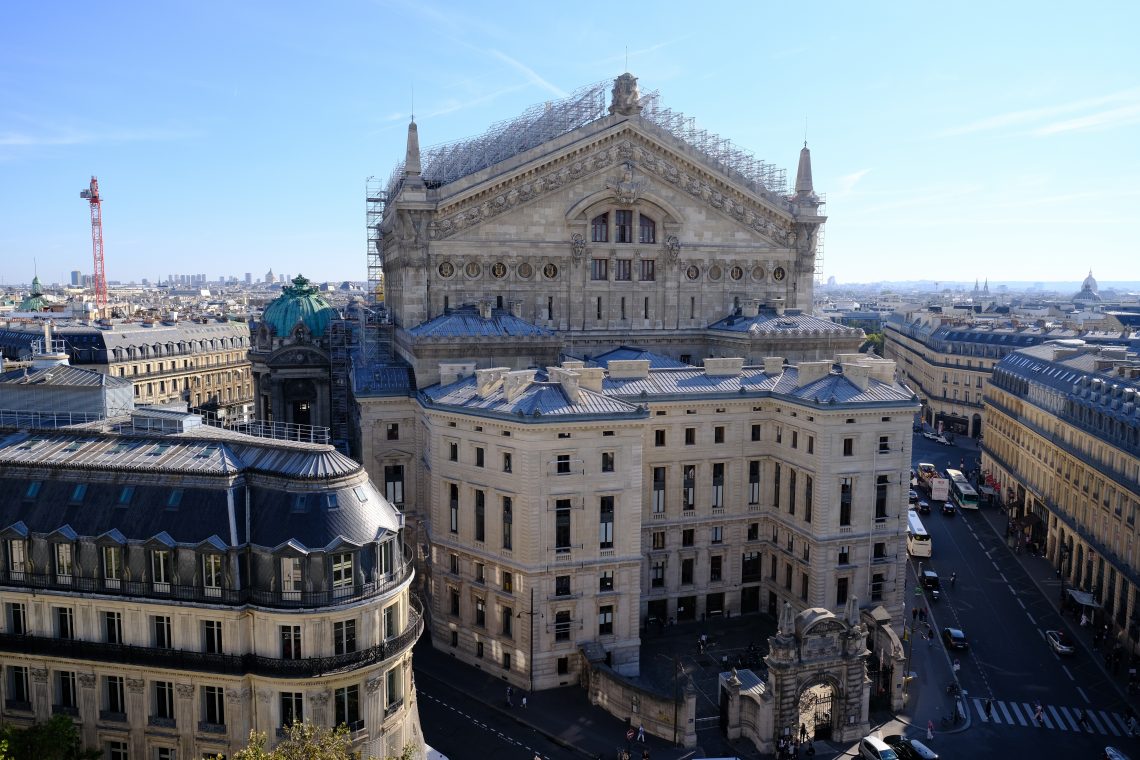 L'Opéra Garnier vu depuis les toits des Galeries Lafayette