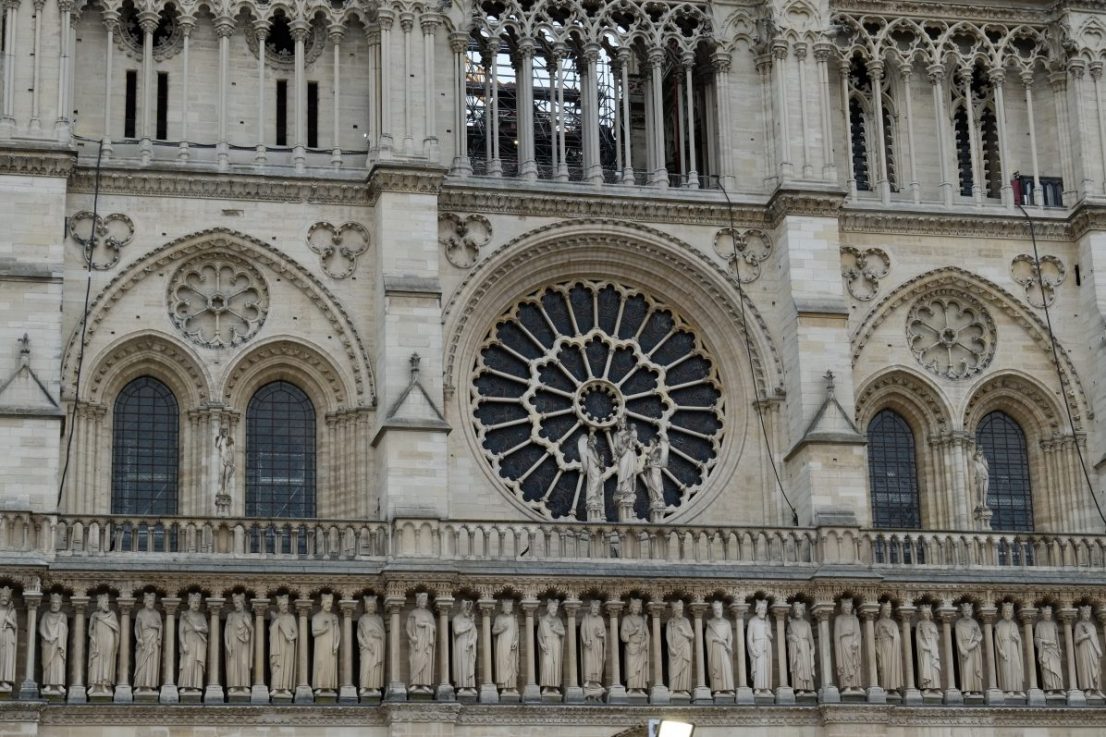 La façade de Notre Dame de Paris