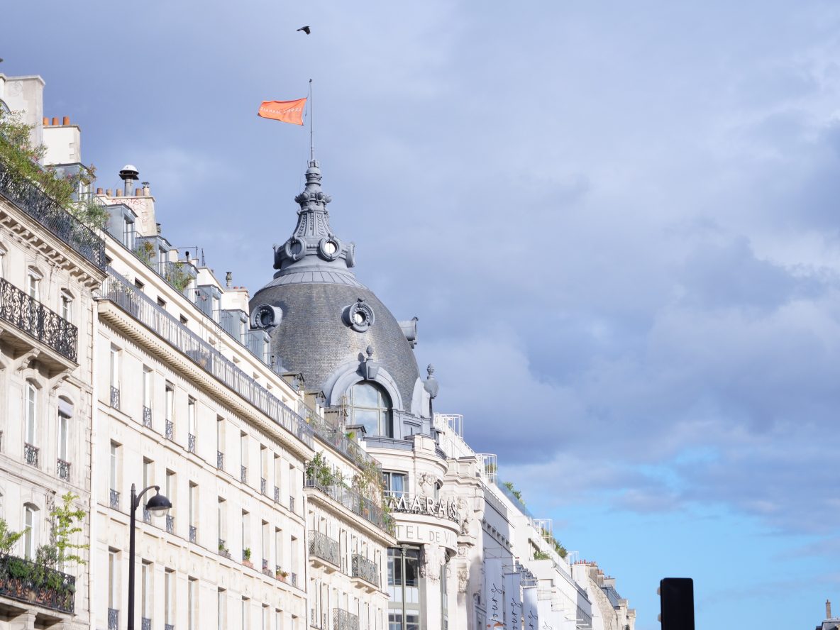La façade du BHV dans le centre de Paris