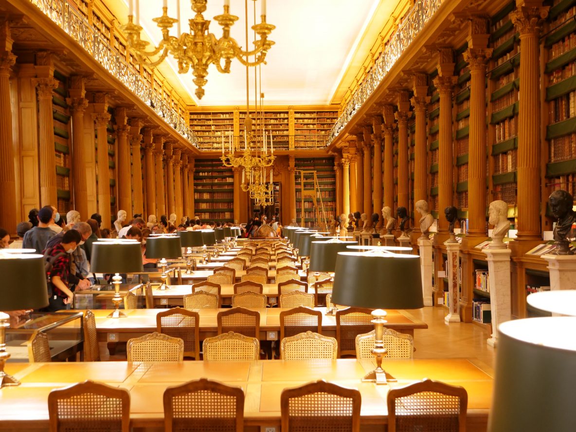 La jolie bibliothèque de l'institut de France