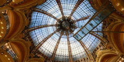 Les grands magasins parisiens et la verrière des galeries Lafayette