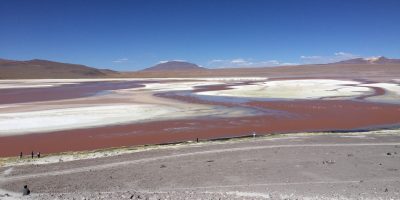 Les eaux rouges et le sel blanc de la Laguna Colorada