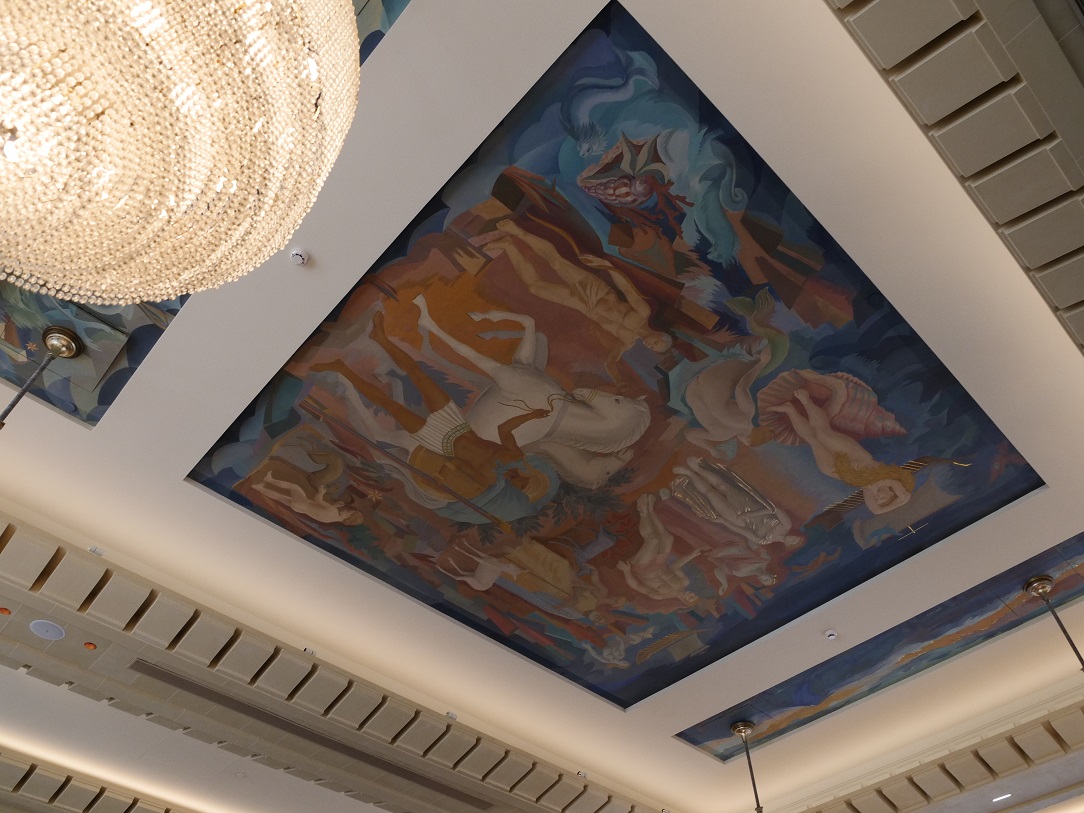 Les plafonds de l'hôtel du Collectionneur - l'intérieur d'un bâtiment art déco Les plafonds de l'hôtel du Collectionneur - l'intérieur d'un bâtiment art déco